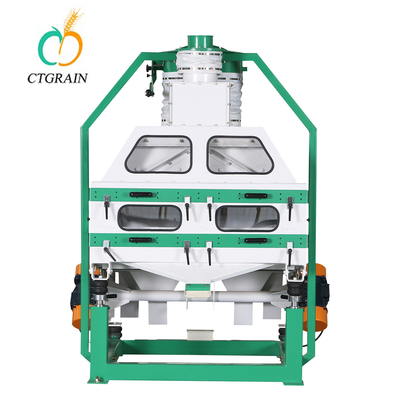 No Dust Grain Cleaning Equipment Rice Destoner Machine TQSF250 Customize Color