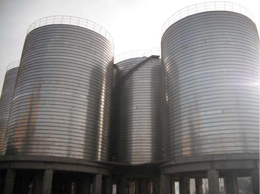 Professional Galvanized Grain Bin Steel Silos For Grain Storage 20 Years Service Life