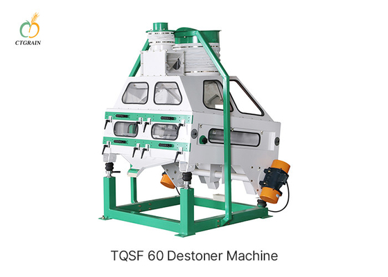 Small Rice Destoner Machine 2000kg/h Grain Cleaning Equipment
